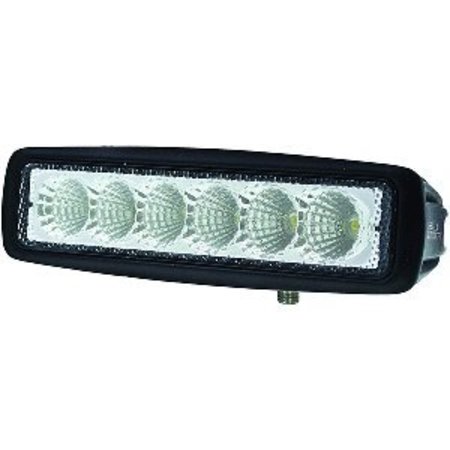 HELLA MARINE Value Fit Mini 6 LED Flood Light Bar - Black 357203001